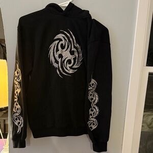 Tribal Design Black Hoodie